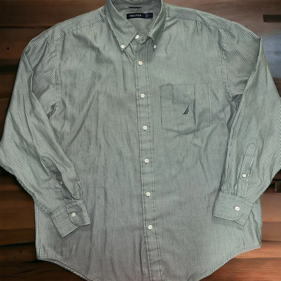 Nautica Long Sleeve Dress/Casual Shirt - Picture 8 of 11